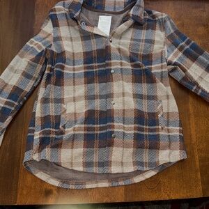 Cozy Plaid Kids Button Down Shirt